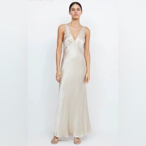 MOON DANCE VERONA DRESS - SAND UK12/US8